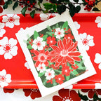 Christmas Flowers Poinsettia Swedish Dishcloth Swedish Dishcloths La Vie Bien Christmas Flowers Poinsettia Swedish Dishcloth