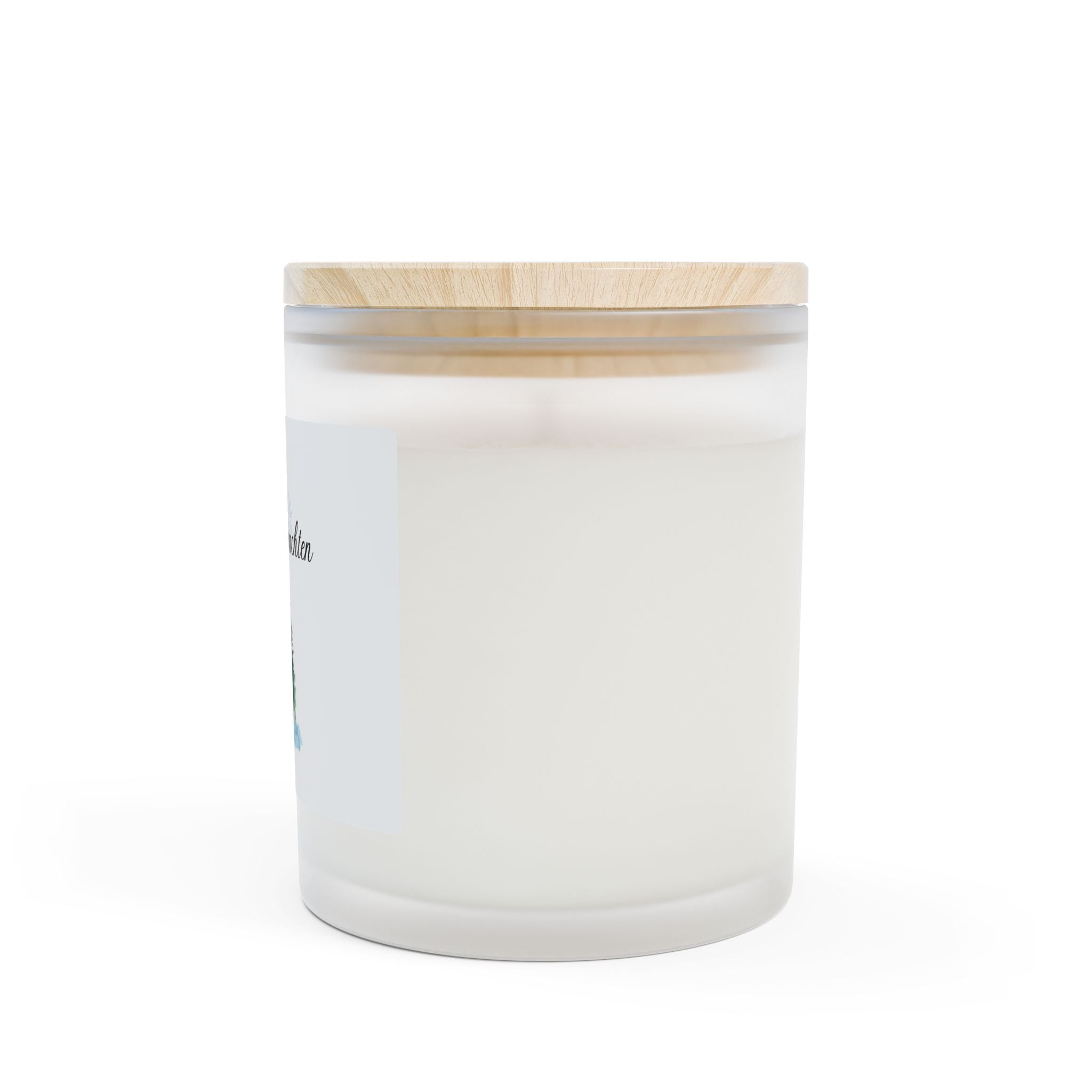 Christmas Frosted Glass Candle — "Frohe Weihnachten" Winter Pine Scented Candle (11oz) Home Decor La Vie Bien Christmas Frosted Glass Candle — "Frohe Weihnachten" Winter Pine Scented Candle (11oz)