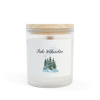 Christmas Frosted Glass Candle — "Frohe Weihnachten" Winter Pine Scented Candle (11oz) Home Decor La Vie Bien Christmas Frosted Glass Candle — "Frohe Weihnachten" Winter Pine Scented Candle (11oz)