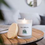 Christmas Frosted Glass Candle — "Frohe Weihnachten" Winter Pine Scented Candle (11oz) Home Decor La Vie Bien Christmas Frosted Glass Candle — "Frohe Weihnachten" Winter Pine Scented Candle (11oz)