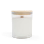 Christmas Frosted Glass Candle — "Frohe Weihnachten" Winter Pine Scented Candle (11oz) Home Decor La Vie Bien Christmas Frosted Glass Candle — "Frohe Weihnachten" Winter Pine Scented Candle (11oz)