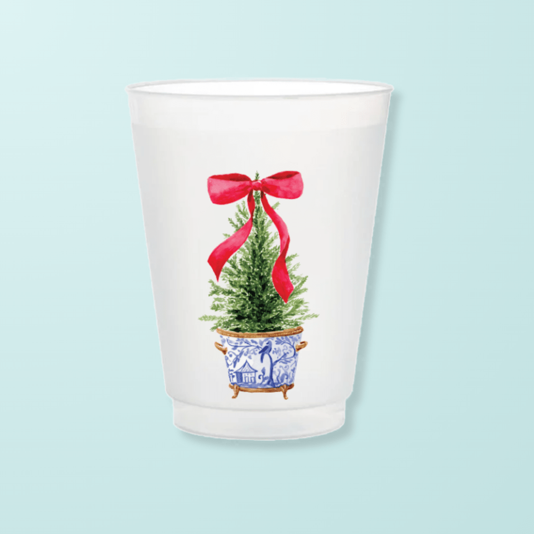 Christmas Ginger Pot Frosted Cups Frosted Cups La Vie Bien Christmas Ginger Pot Frosted Cups