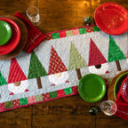 Christmas Gnomes Quilted Table Runner Precut Quilt Kit Quilt Kit La Vie Bien Christmas Gnomes Quilted Table Runner Precut Quilt Kit