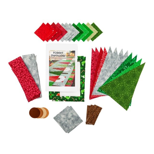 Christmas Gnomes Quilted Table Runner Precut Quilt Kit Quilt Kit La Vie Bien Christmas Gnomes Quilted Table Runner Precut Quilt Kit