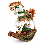 Christmas Horse Musical Figurine Resin Wind Up Holiday Decor 8 Inch Musical Figurines > Horses La Vie Bien Christmas Horse Musical Figurine Resin Wind Up Holiday Decor 8 Inch