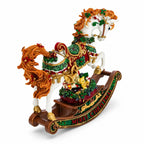 Christmas Horse Musical Figurine Resin Wind Up Holiday Decor 8 Inch Musical Figurines > Horses La Vie Bien Christmas Horse Musical Figurine Resin Wind Up Holiday Decor 8 Inch