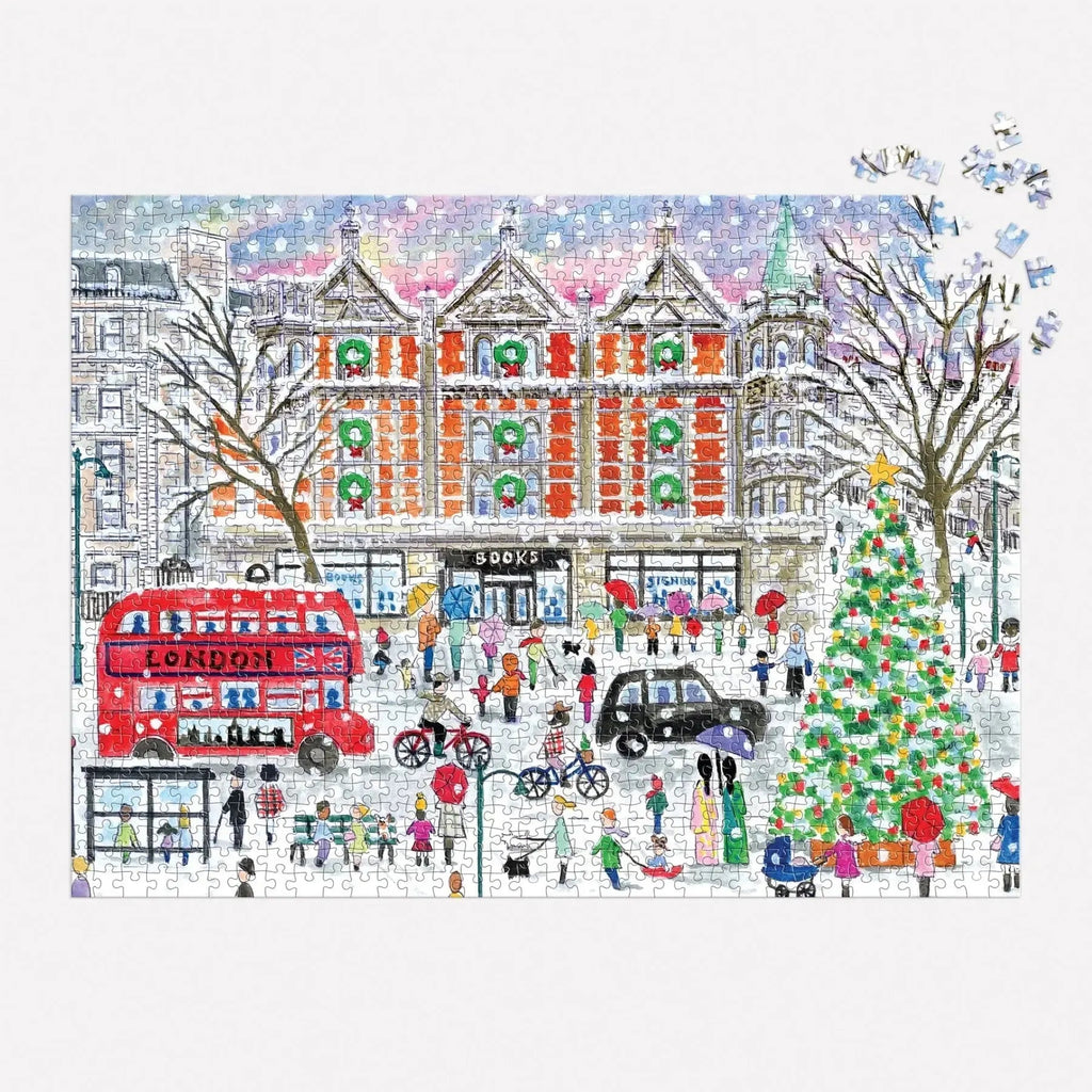 Christmas in London 1000 Piece Jigsaw Puzzle Galison Jigsaw Puzzle La Vie Bien Christmas in London 1000 Piece Jigsaw Puzzle Galison