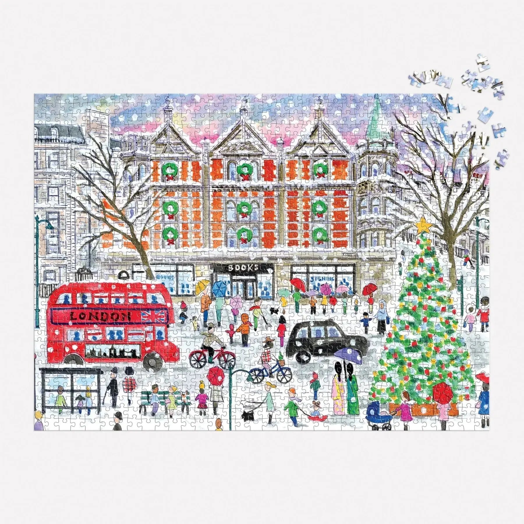 Christmas in London 1000 Piece Jigsaw Puzzle Galison Jigsaw Puzzle La Vie Bien Christmas in London 1000 Piece Jigsaw Puzzle Galison