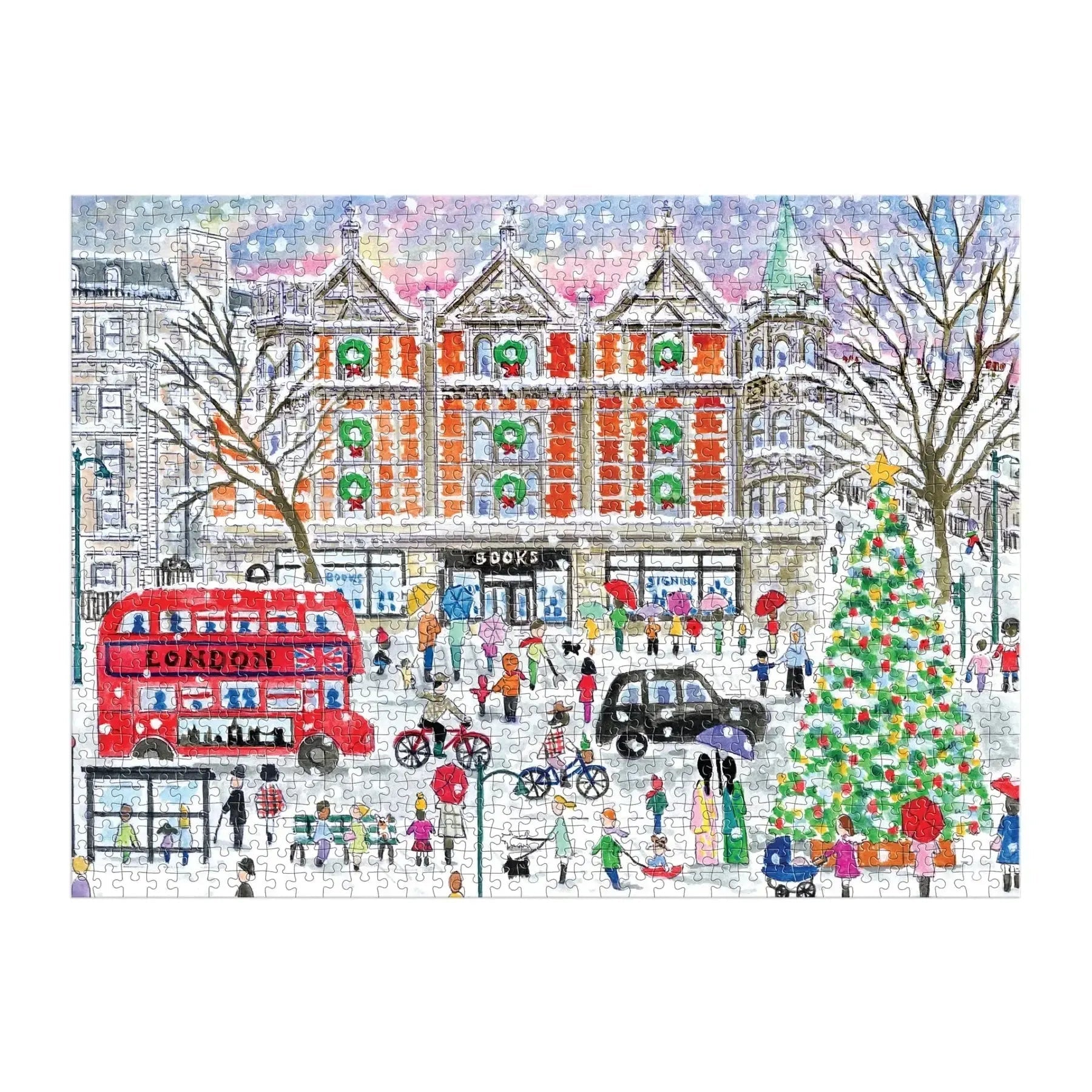 Christmas in London 1000 Piece Jigsaw Puzzle Galison Jigsaw Puzzle La Vie Bien Christmas in London 1000 Piece Jigsaw Puzzle Galison