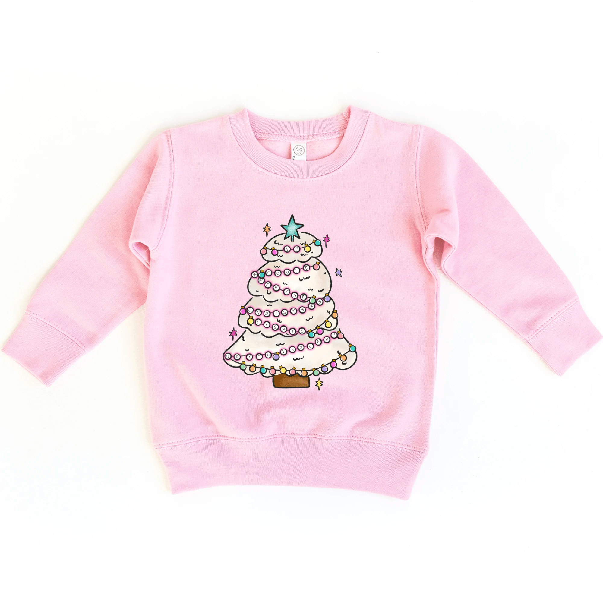 Christmas Lights up till January toddler and youth Sweater by Benny and Ray Apparel