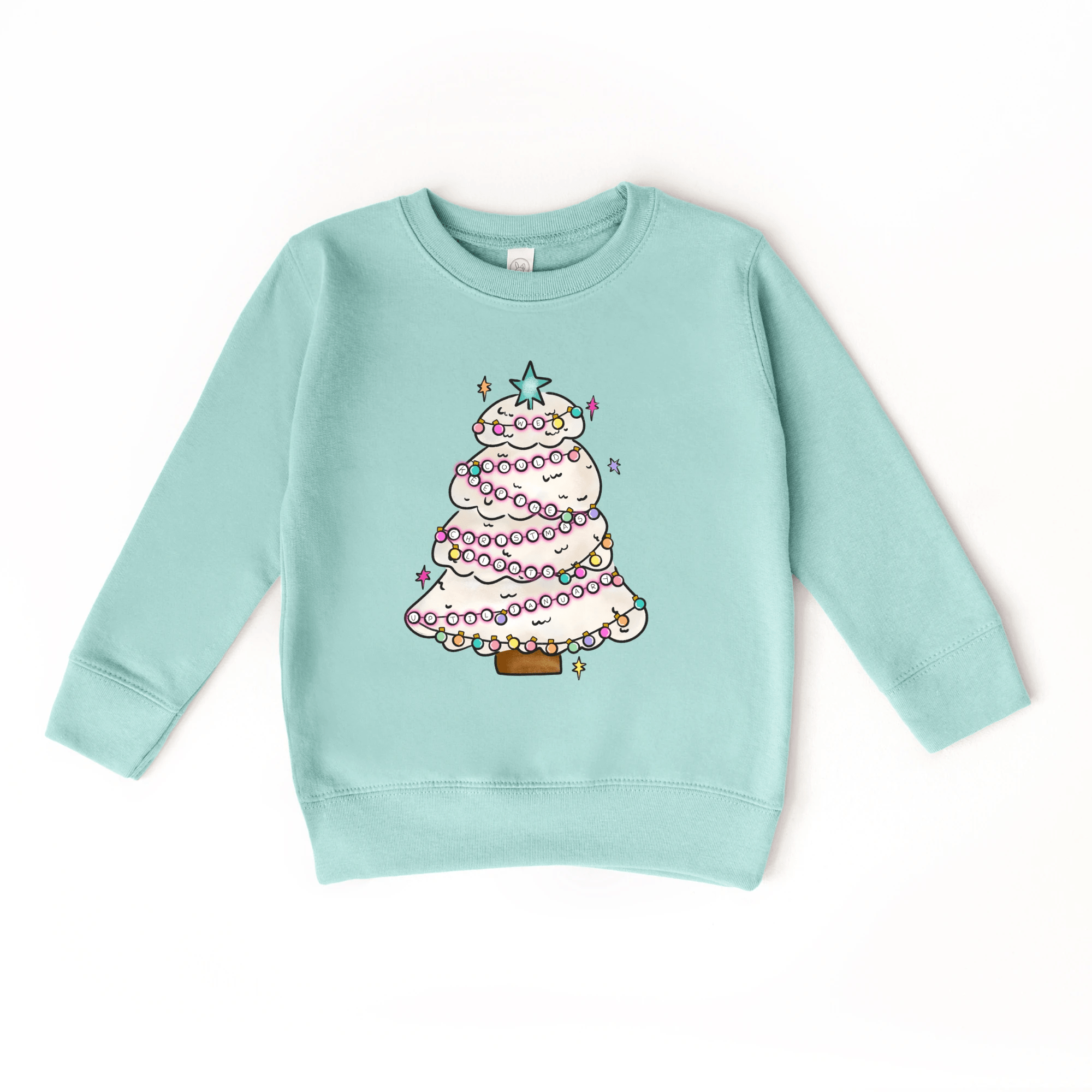 Christmas Lights up till January toddler and youth Sweater by Benny and Ray Apparel