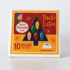 Christmas Lights Vintage Christmas Coaster Set coaster set La Vie Bien Christmas Lights Vintage Christmas Coaster Set