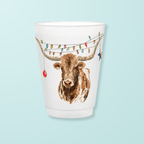 Christmas Longhorn Frosted Cups Frosted Cups La Vie Bien Christmas Longhorn Frosted Cups