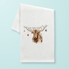 Christmas Longhorn Tea Towel Tea Towels La Vie Bien Christmas Longhorn Tea Towel