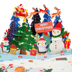 Christmas Night Frndly Pop Up Card, 5" x 7" Cover by Paper Love