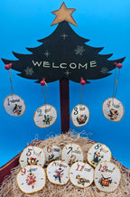 Christmas Ornament Set – Coastal & Traditional Sand Dollar “12 Days of Christmas” Handcrafted Holiday Decor Christmas La Vie Bien Christmas Ornament Set – Coastal & Traditional Sand Dollar “12 Days of Christmas” Handcrafted Holiday Decor