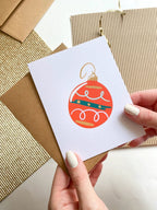 Christmas Ornament Simple Christmas Card by Five Dot Post