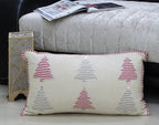 Christmas Pillow Colorful Tree 14" x 24" by Vibhsa