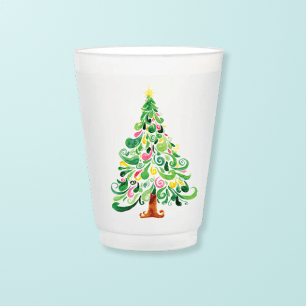 Christmas Tree Cup Frosted Cups La Vie Bien Christmas Tree Cup