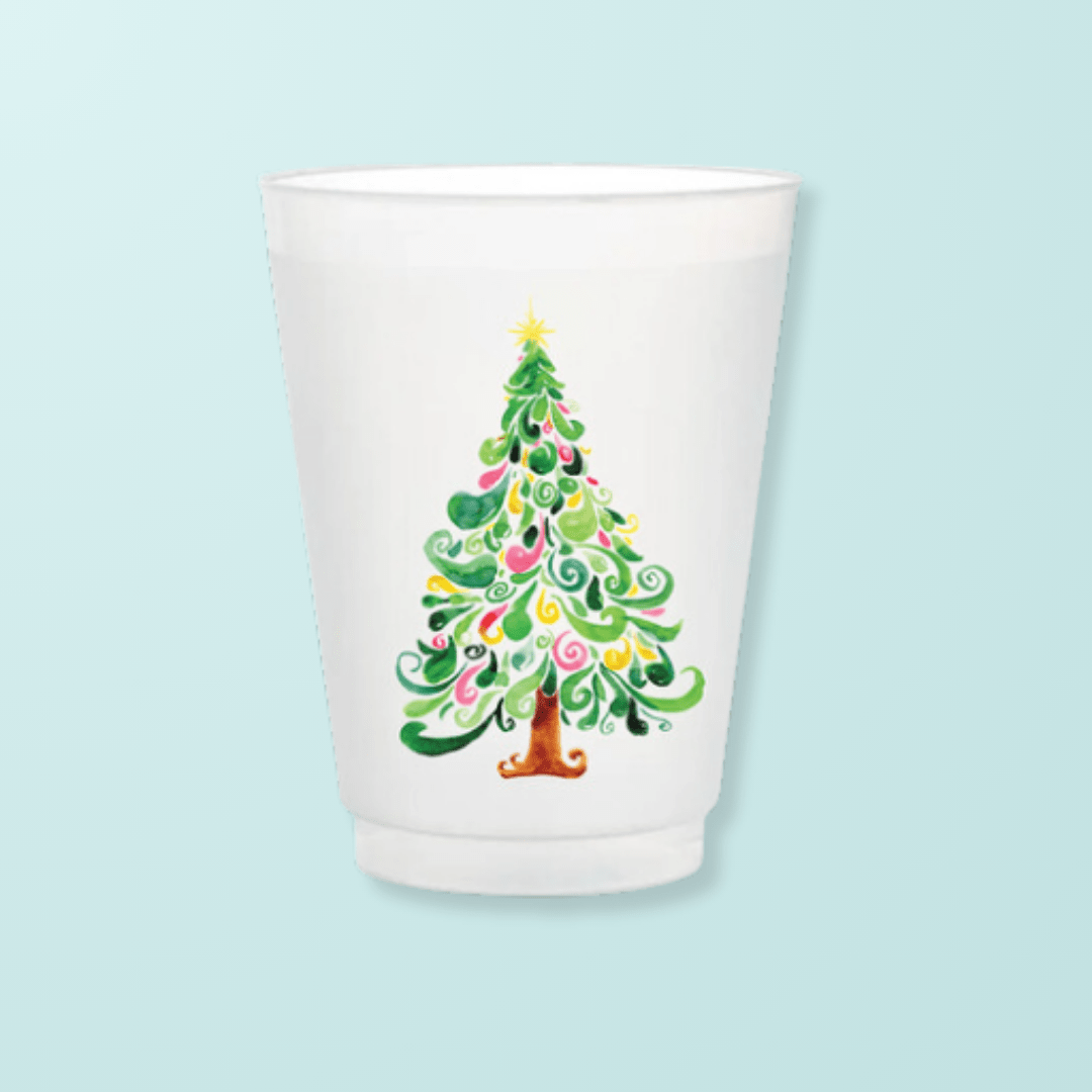 Christmas Tree Cup Frosted Cups La Vie Bien Christmas Tree Cup
