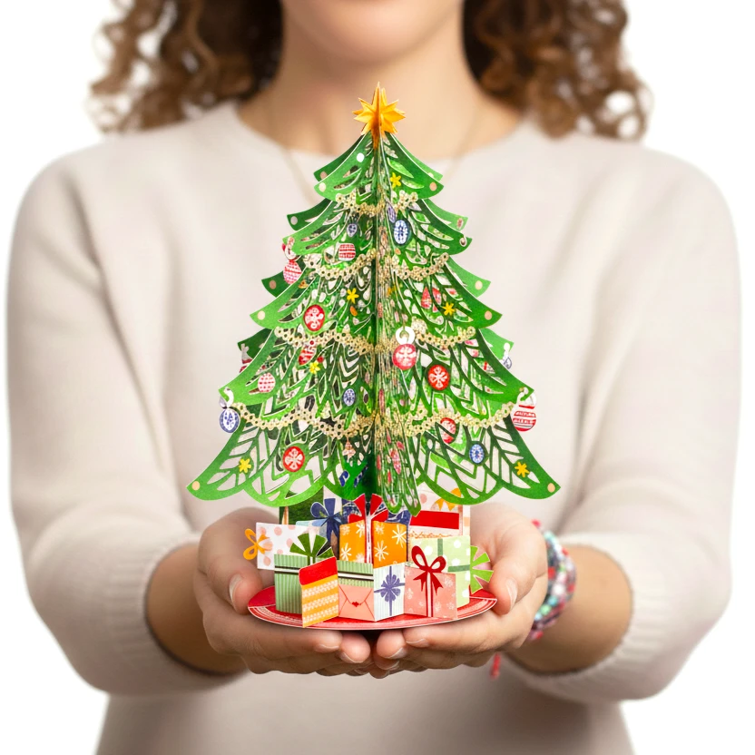 Christmas Tree Pop Up Card with Keepsake Gift by Paper Love
