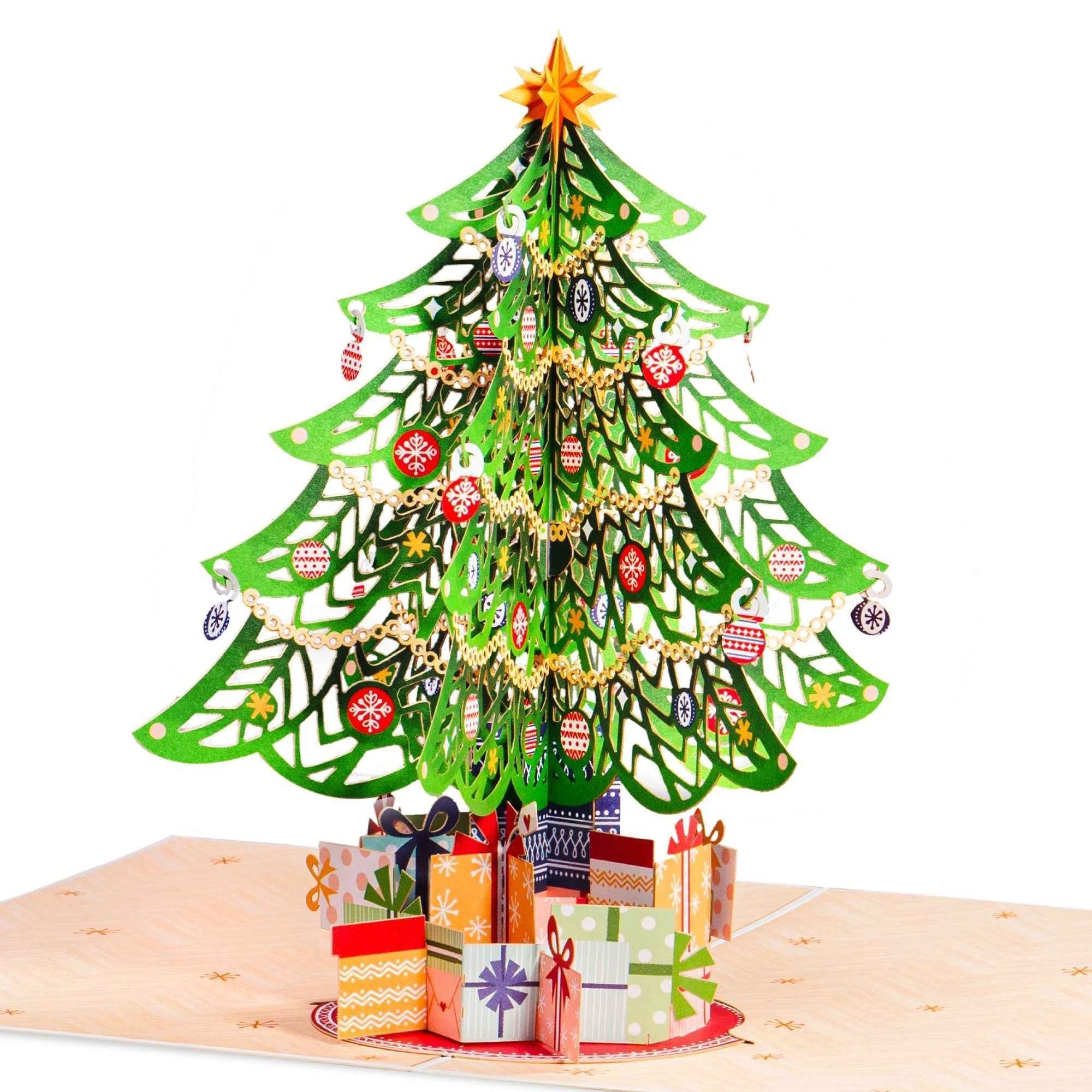 Christmas Tree Pop Up Card with Keepsake Gift by Paper Love