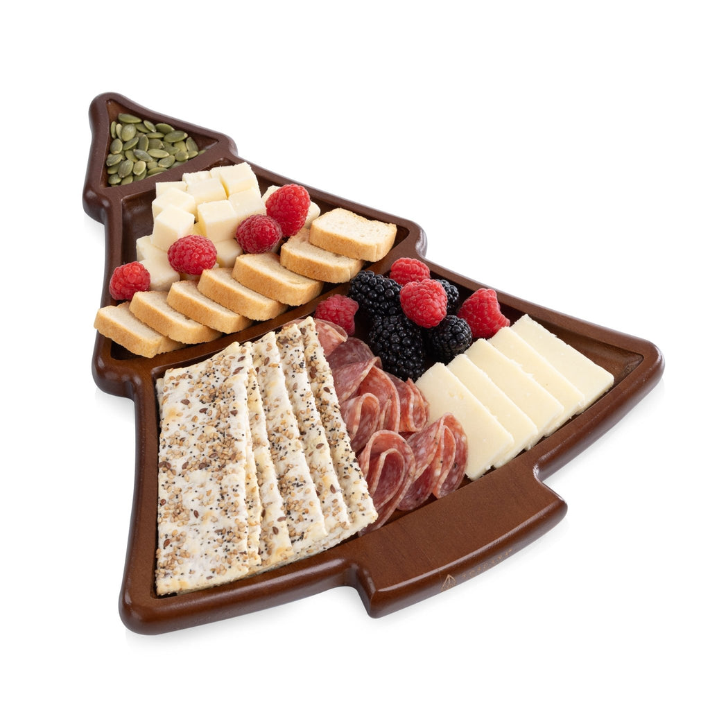 Christmas Tree Sectioned Serving Tray Core La Vie Bien Christmas Tree Sectioned Serving Tray
