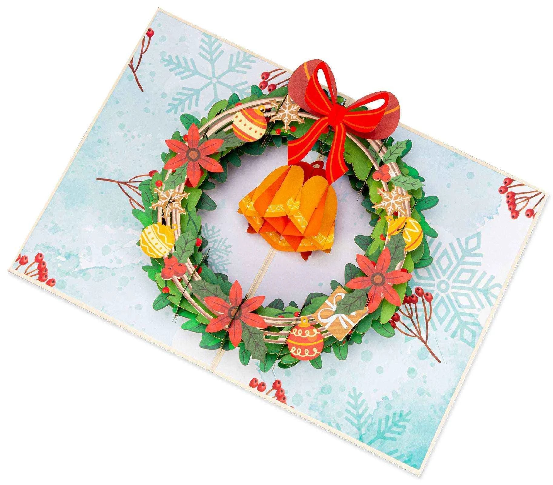 Christmas Wreath Pop Up Card by Paper Love