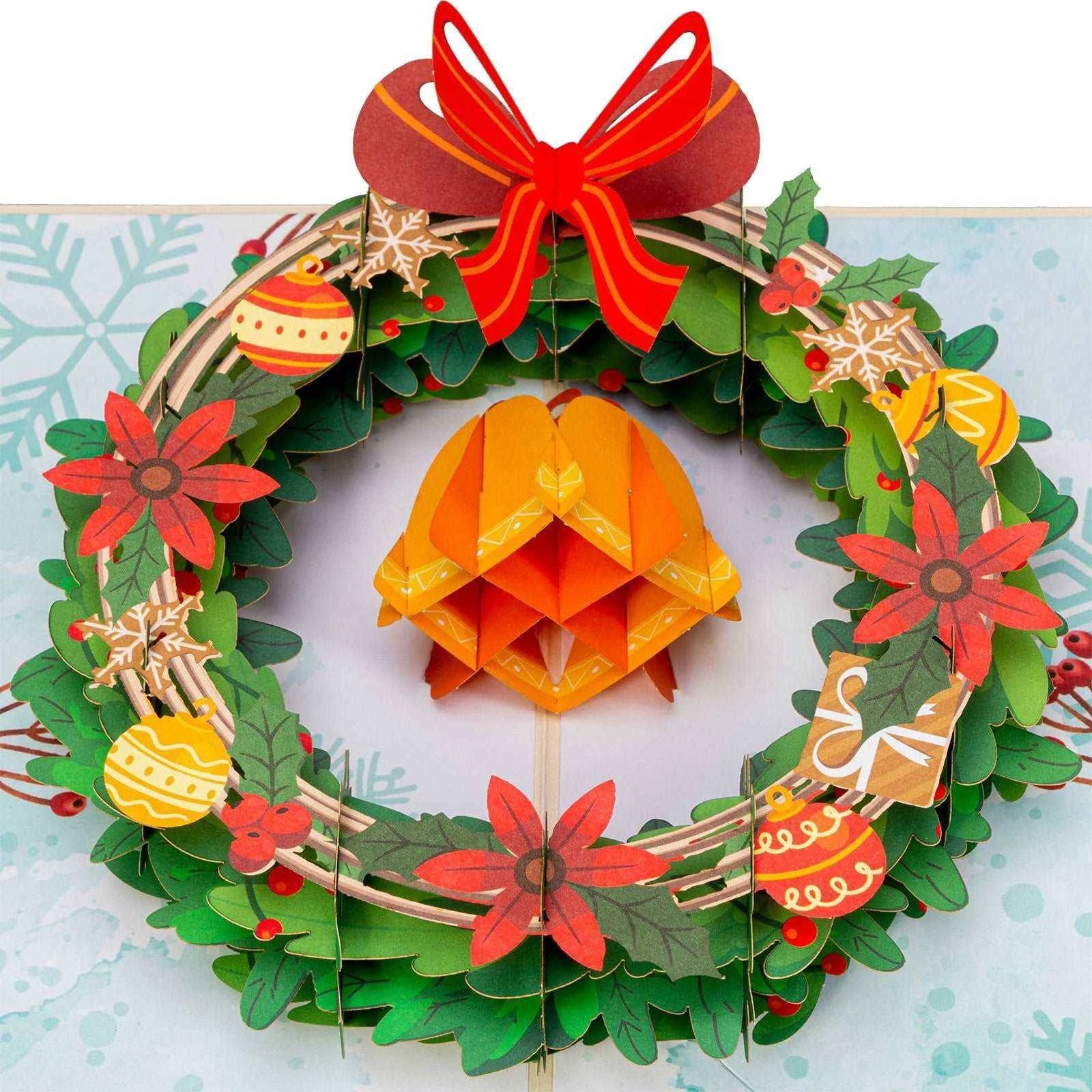 Christmas Wreath Pop Up Card by Paper Love