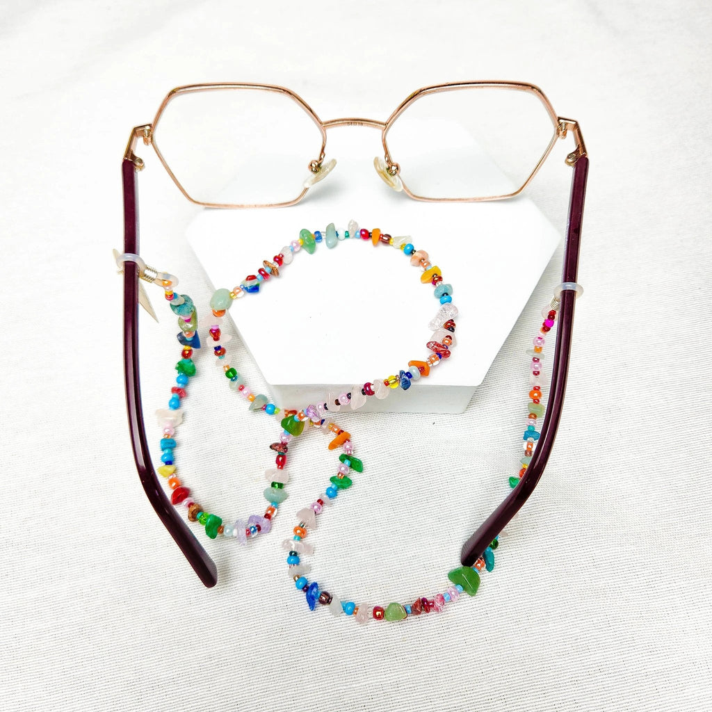 Chunky Bead Eyeglass Holder by Upavim Crafts