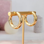 Chunky Huggies Hoop Earrings Earrings La Vie Bien Chunky Huggies Hoop Earrings