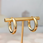 Chunky Huggies Hoop Earrings Earrings La Vie Bien Chunky Huggies Hoop Earrings