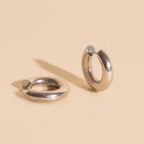 Chunky Rounded Huggie Hoop Earrings Chunky Rounded Huggie Hoops La Vie Bien Chunky Rounded Huggie Hoop Earrings