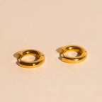 Chunky Rounded Huggie Hoop Earrings Chunky Rounded Huggie Hoops La Vie Bien Chunky Rounded Huggie Hoop Earrings