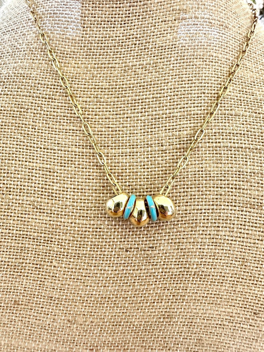 Chunky Teardrop Bead Necklace