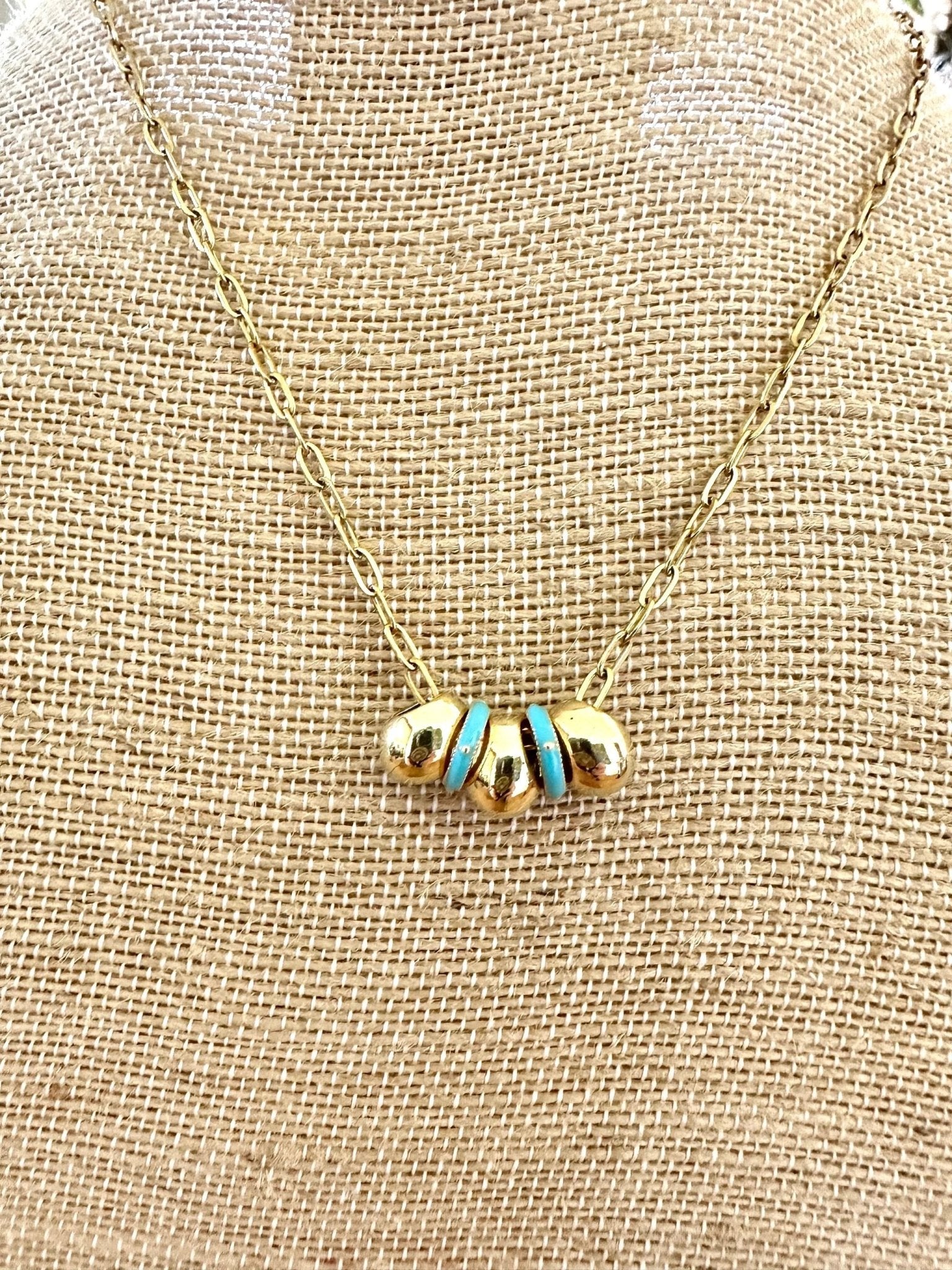 Chunky Teardrop Bead Necklace