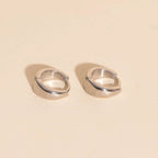 Chunky Teardrop Mini Huggie Hoop Earrings by Oh Clementine