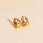 Chunky Teardrop Mini Huggie Hoop Earrings by Oh Clementine