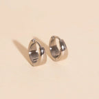 Chunky Teardrop Mini Huggie Hoop Earrings by Oh Clementine