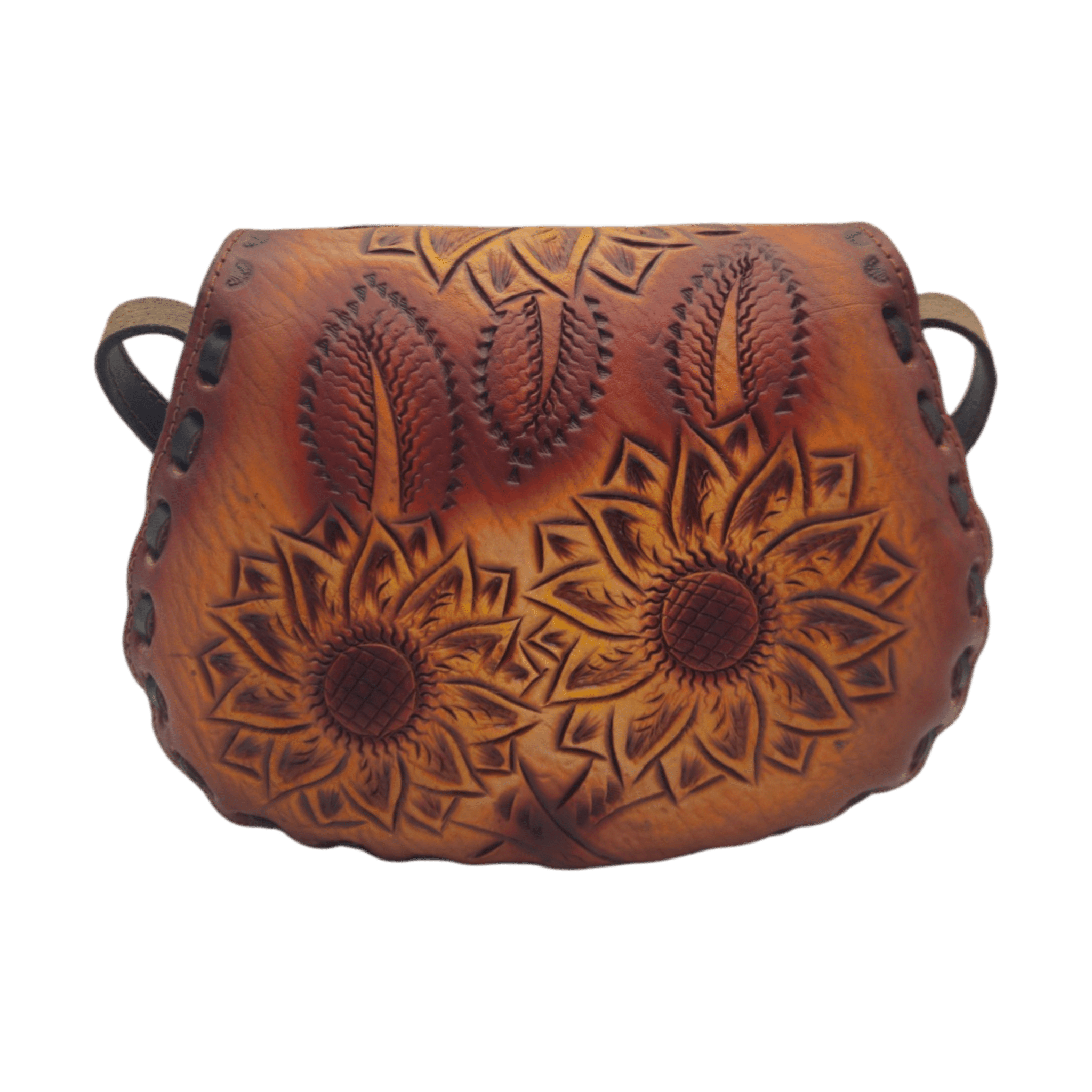 Cincelada Floral Leather Crossbody | Hand Tooled Saddle Purse Mexican Purse La Vie Bien Cincelada Floral Leather Crossbody | Hand Tooled Saddle Purse