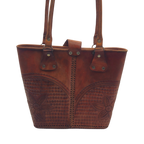 Cincelada Leather Tote | Hand Tooled Mexican Butterfly Bag