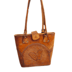 Cincelada Leather Tote | Hand Tooled Mexican Butterfly Bag Mexican Purse La Vie Bien Cincelada Leather Tote | Hand Tooled Mexican Butterfly Bag