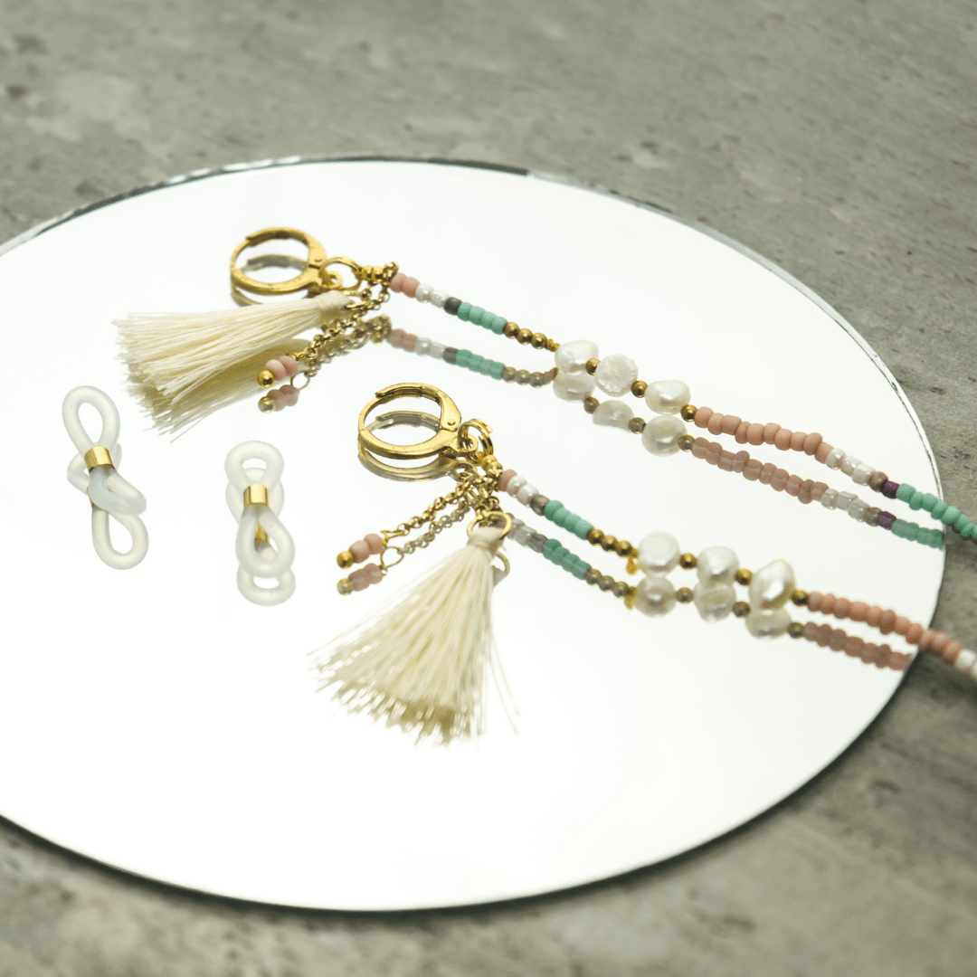 Cindy Bead & Tassel Sunglass Chain - Thailand Accessories La Vie Bien Cindy Bead & Tassel Sunglass Chain - Thailand