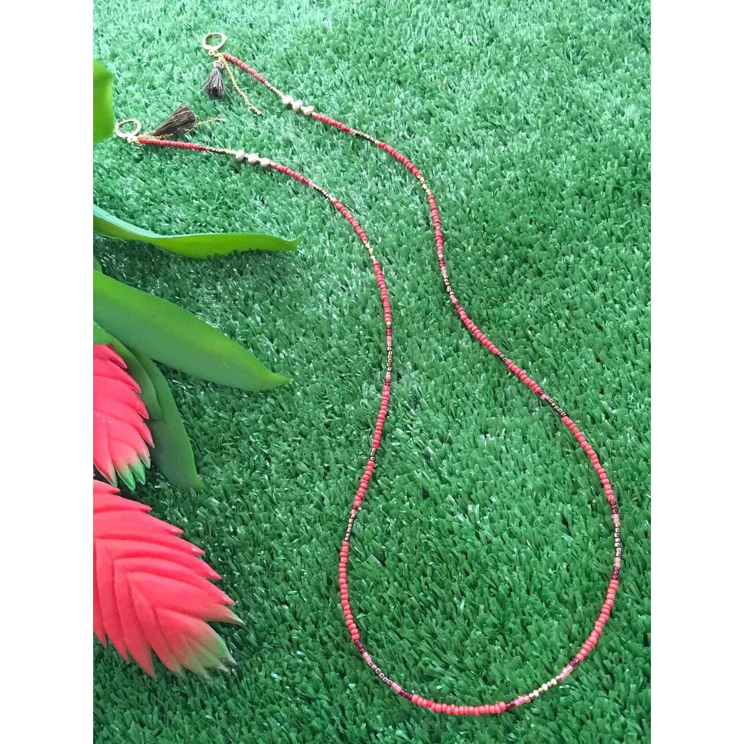 Cindy Bead & Tassel Sunglass Chain - Thailand Accessories La Vie Bien Cindy Bead & Tassel Sunglass Chain - Thailand