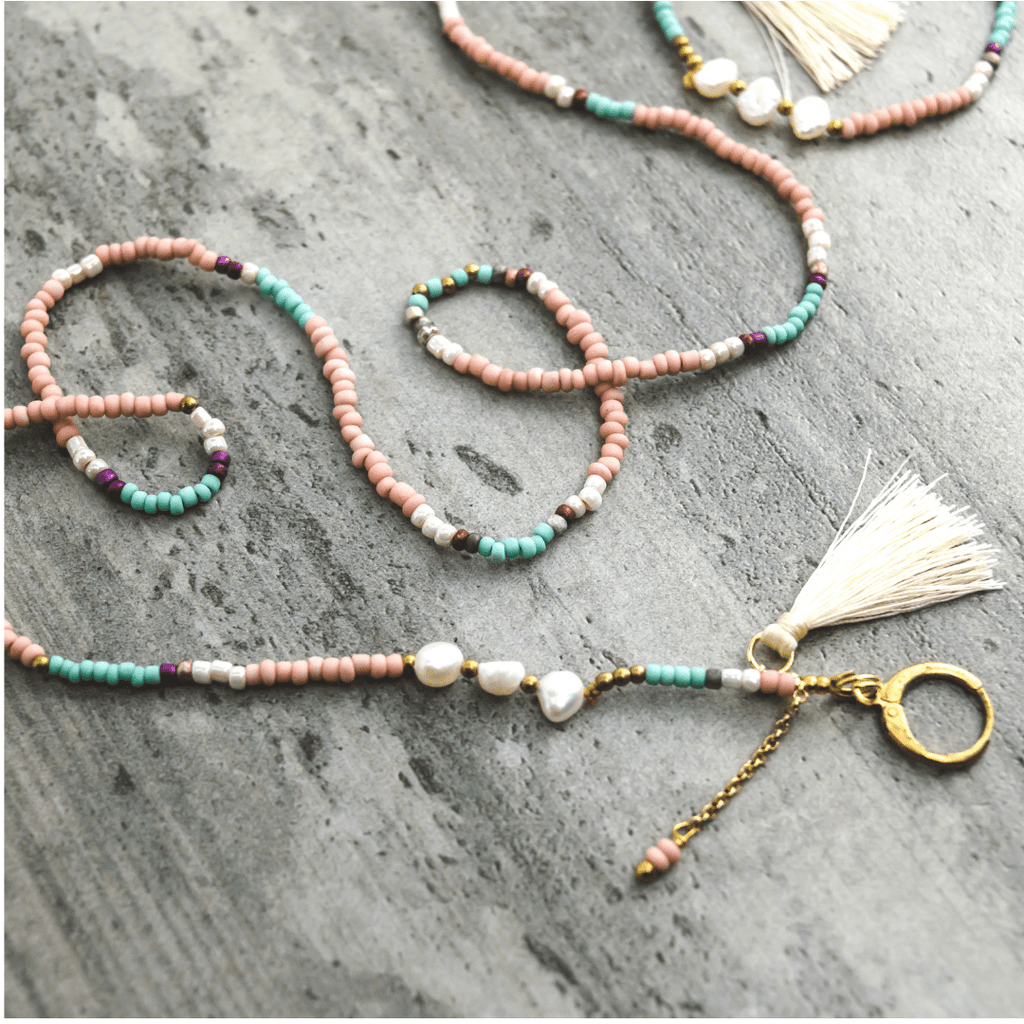 Cindy Bead & Tassel Sunglass Chain - Thailand Accessories La Vie Bien Cindy Bead & Tassel Sunglass Chain - Thailand