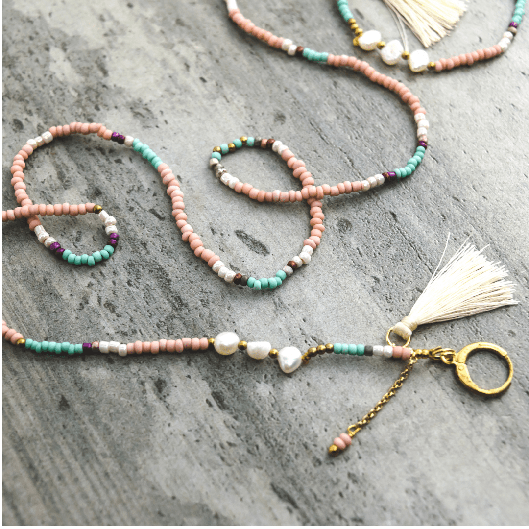 Cindy Bead & Tassel Sunglass Chain - Thailand Accessories La Vie Bien Cindy Bead & Tassel Sunglass Chain - Thailand