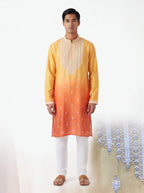 2103 - Dual shade orange kurta set