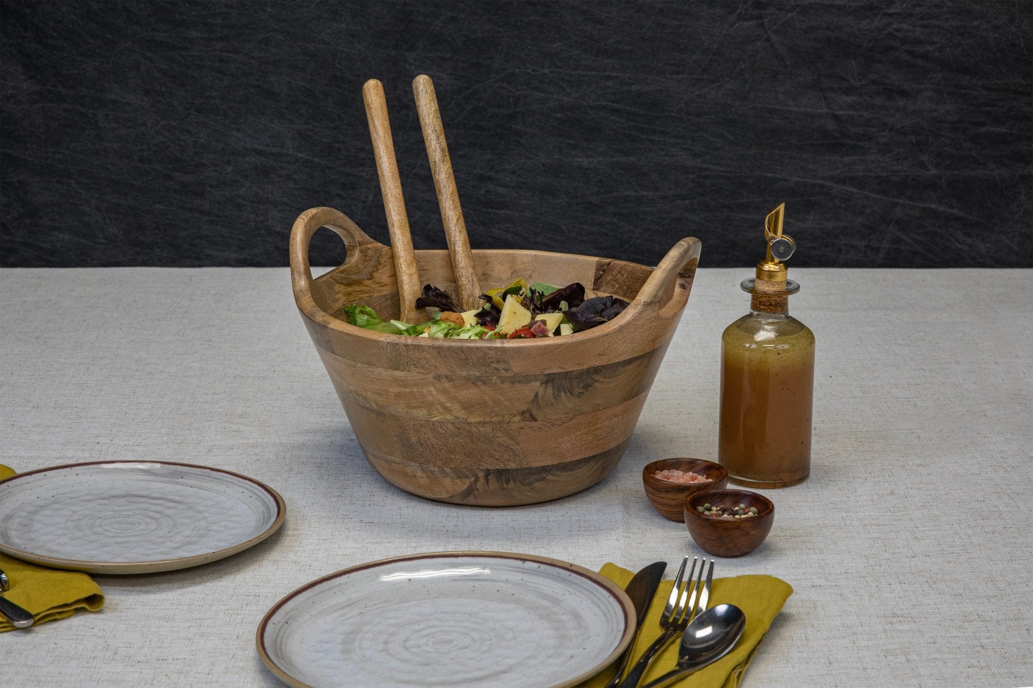 Ciotola Large Serving Bowl with Handles Core La Vie Bien Ciotola Large Serving Bowl with Handles