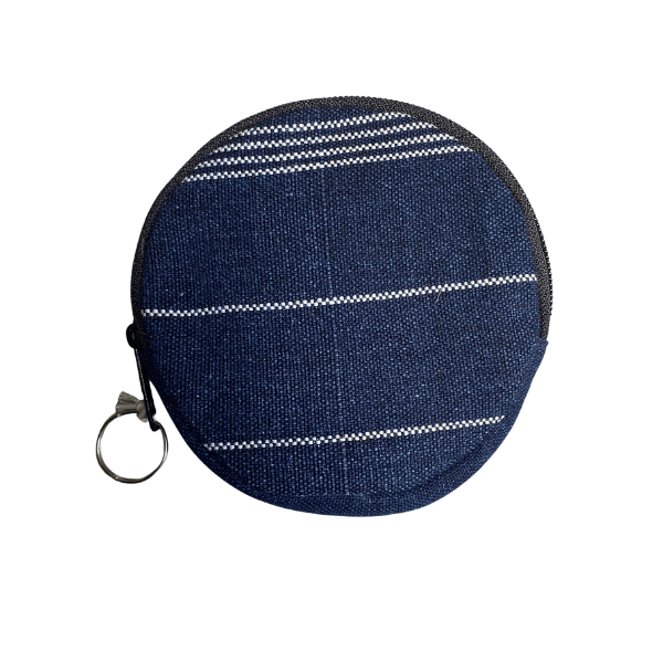 Circle Huipil Coin Purse / Keychain - Guatemala Keychains La Vie Bien Circle Huipil Coin Purse / Keychain - Guatemala