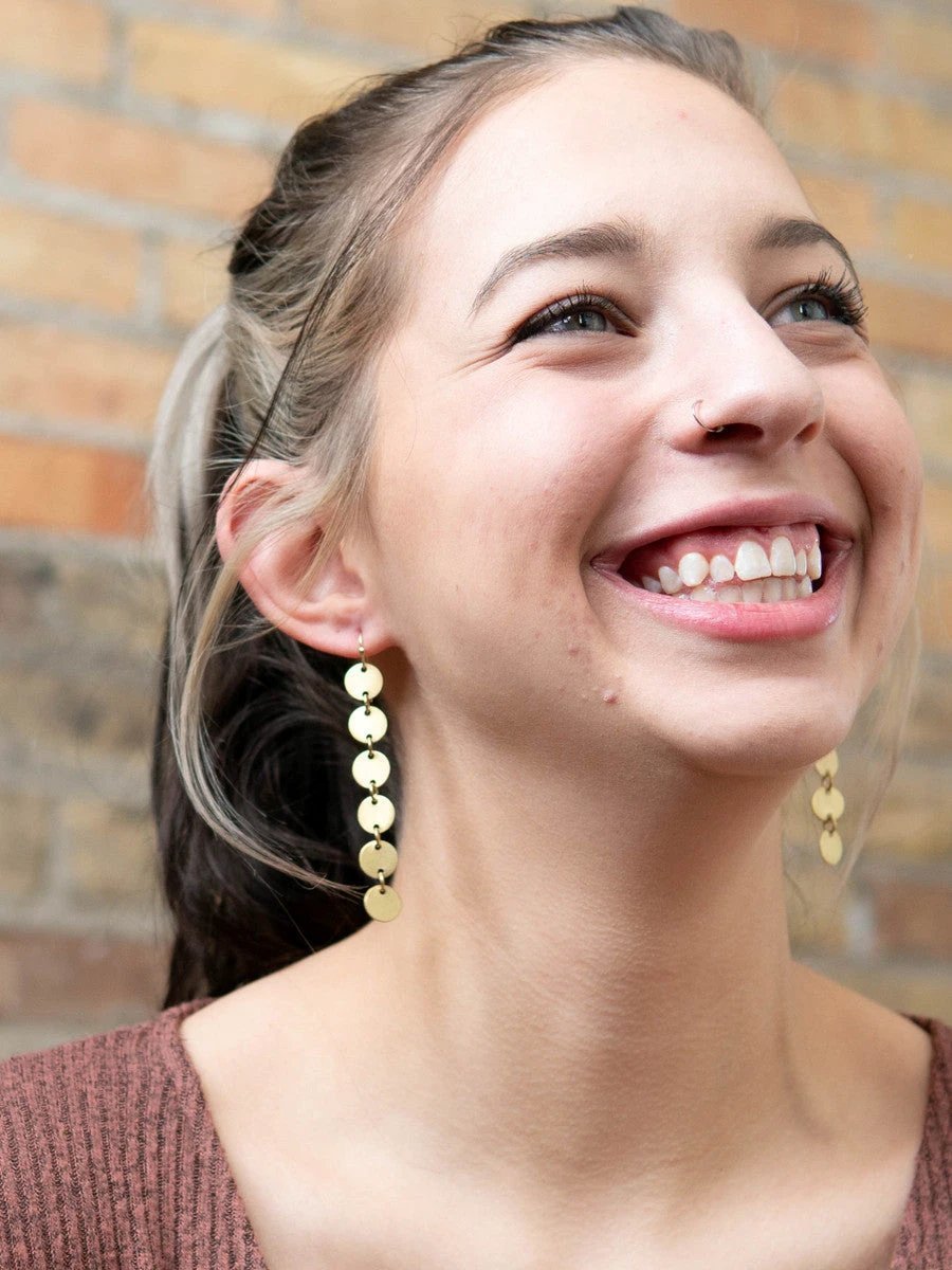 Circle Link Earrings